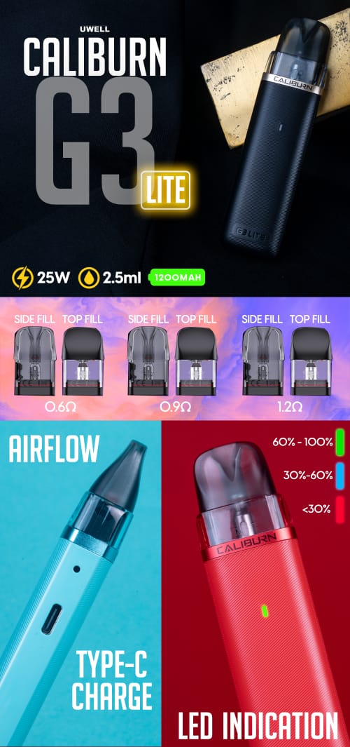G3 Lite Pod: Sleek, Portable, and Powerful Vaping Solution